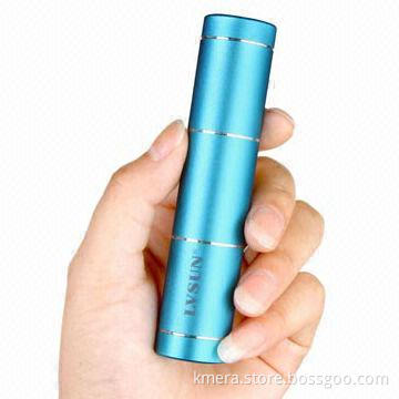 Aluminum-housing Portable and Changeable Power Bank with 2,600mAh Capacity